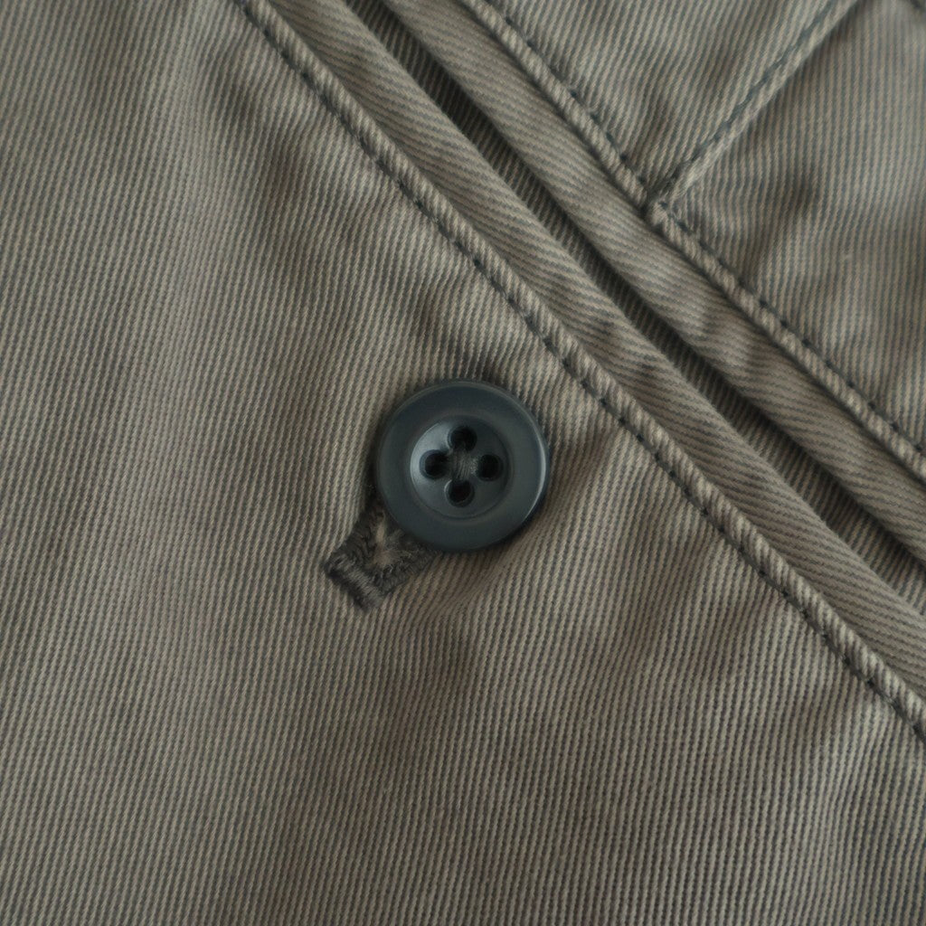 KATHARINE HAMNETT Organic Cotton Wide-leg Work Pants #GRAY [YK25FW01131P-KH]