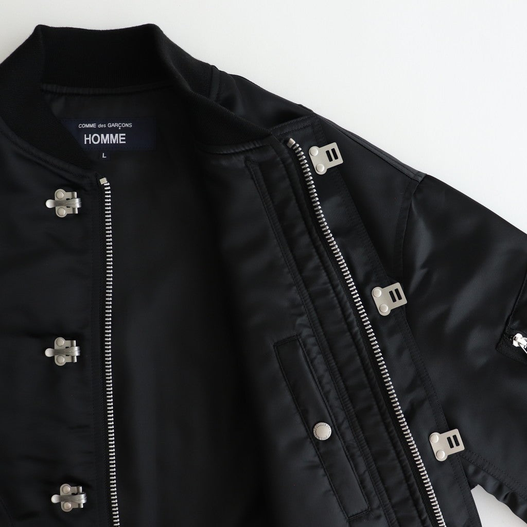 綿ナイロンダブルツイルブルゾン #BLACK [HP-J003-051]