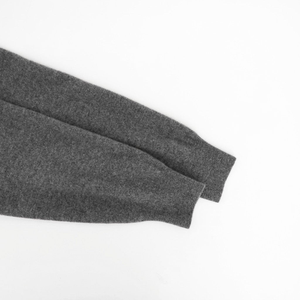 EXTRA FINE WOOL KNIT CREW NECK LS #GREY [ST.1634]