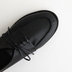 LEATHER LACE-UP SHOES #BLACK [A25AS06QD]