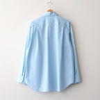 Cotton Poplin Striped Classic Shirt #Blue [OFH010SH12]