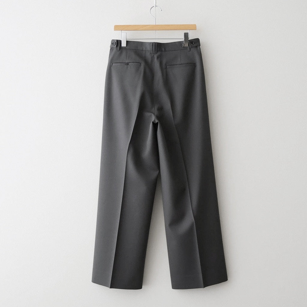 3pleated Wide-leg Trousers #CHARCOAL [YK26SS01170P] - ciacura 三重