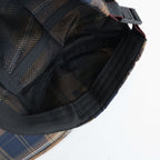 BRIEFING 綿エステルチェック キャップ #BROWN [HQ-K602-051]