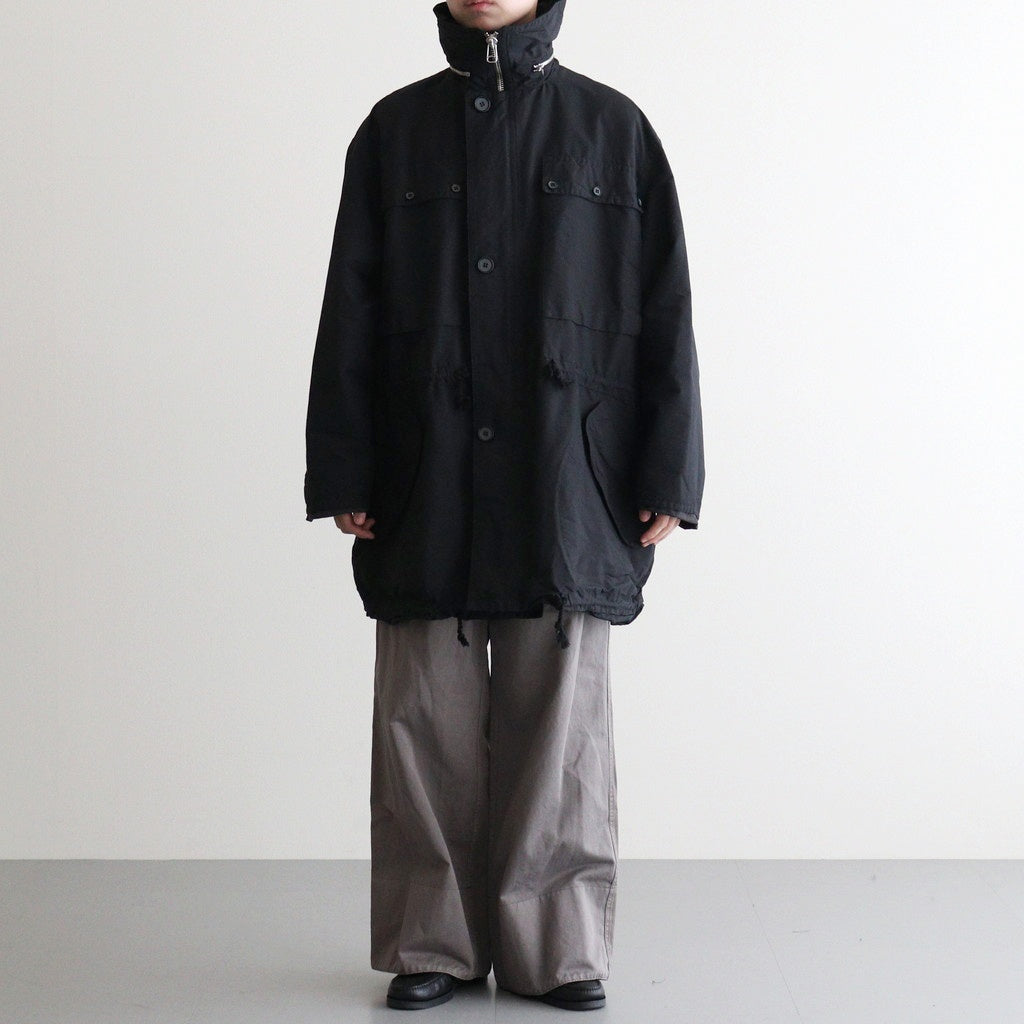KATHARINE HAMNETT Recycle Polyester Half Coat #BLACK [YK25FW01128C-KH]