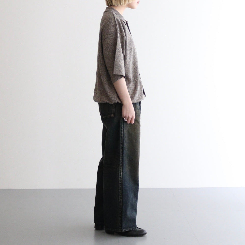 Linen S/S Shirt #Brown [2501-014]