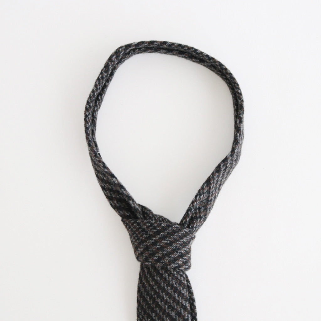 tweed necktie #dark brown [xu-c-twn]