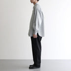 CORPORATE UNIFORM L/S SHIRT #GREEN STRIPE [FSC254-50021B]