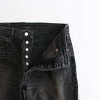 FLARE DENIM JEANS #BLACK [ST.1235]