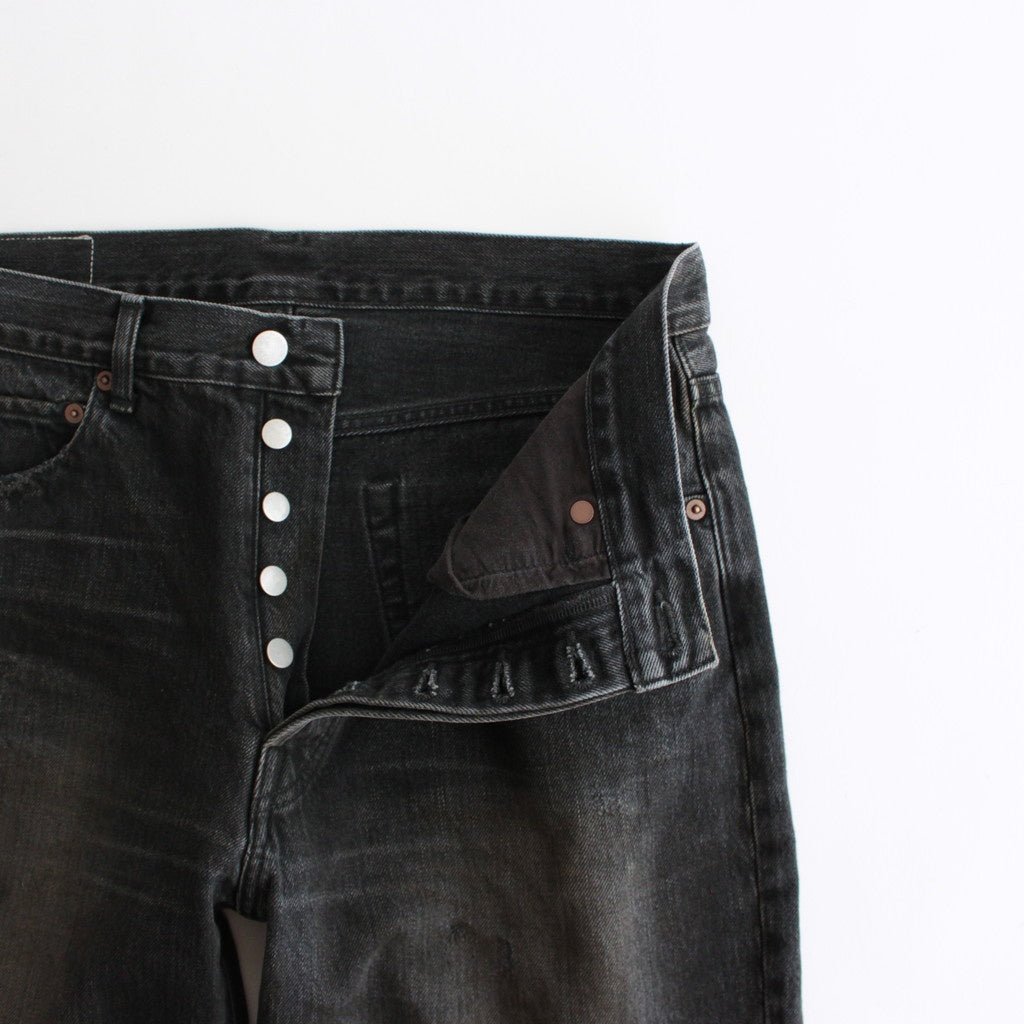 FLARE DENIM JEANS #BLACK [ST.1235]