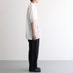 EMBROIDERY OPEN COLLAR SHIRT #WHITE [YK25SS001004SH]