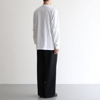 Flow Wide Turn-up Pants #Black [AOEFPT012]