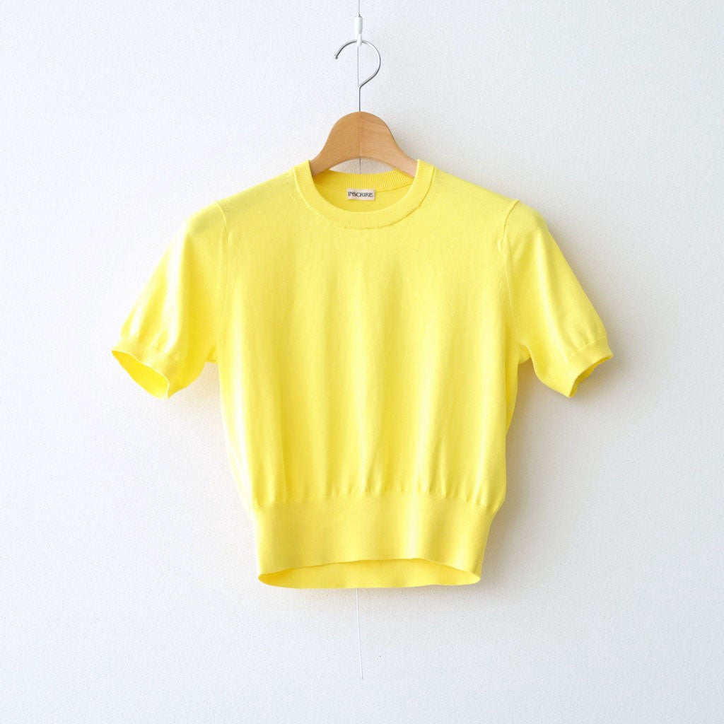 Cotton 14G Short Sleeve #YELLOW [I26SS-K5]