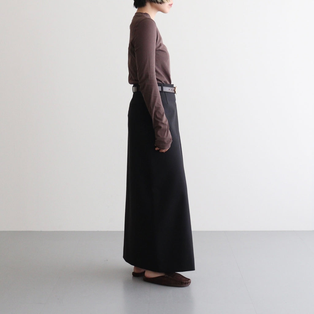 Twill Wrap Skirt #BLK [12520802]