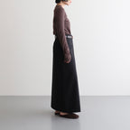 Twill Wrap Skirt #BLK [12520802]