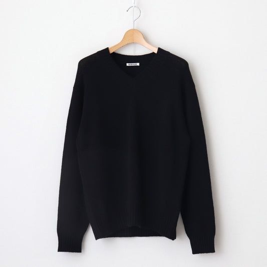 SUMMER CASHMERE KNIT V-NECK P/O #BLACK [A25SV02CK]