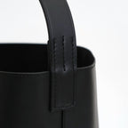 LEATHER TOTE BAG MADE BY AETA #BLACK [A26SB08AE]