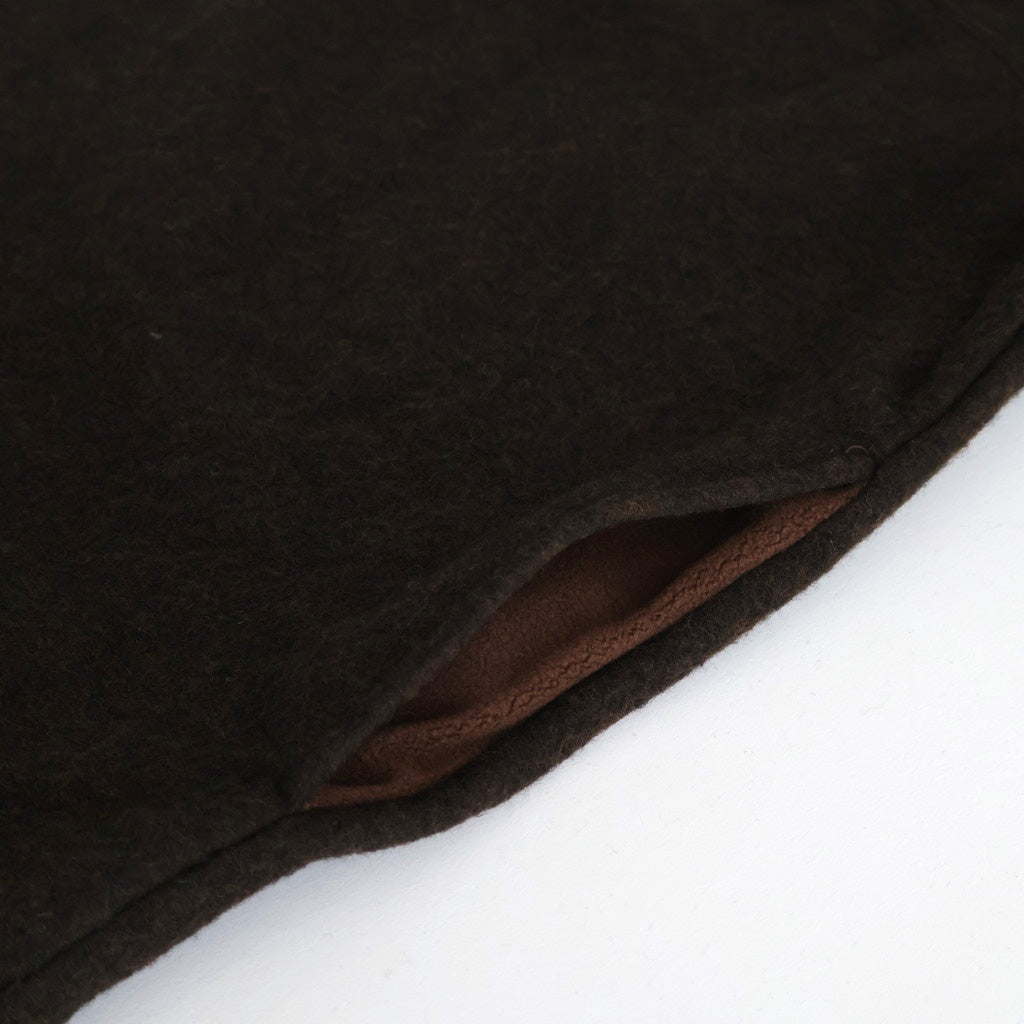 Wool Fleece Half Zip Pullover #BROWN [YK25FW01090B]