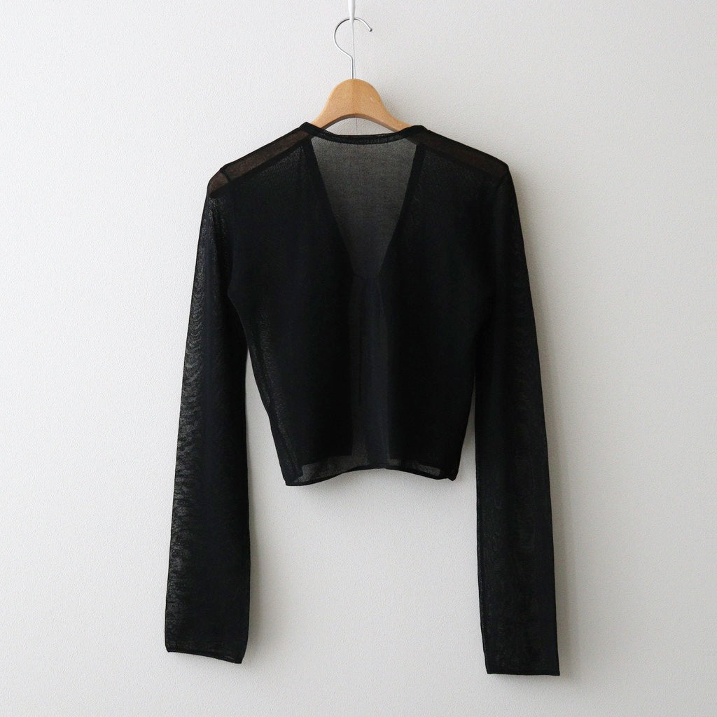 Compact Sheer Knitcardigan #BLK [12610515]