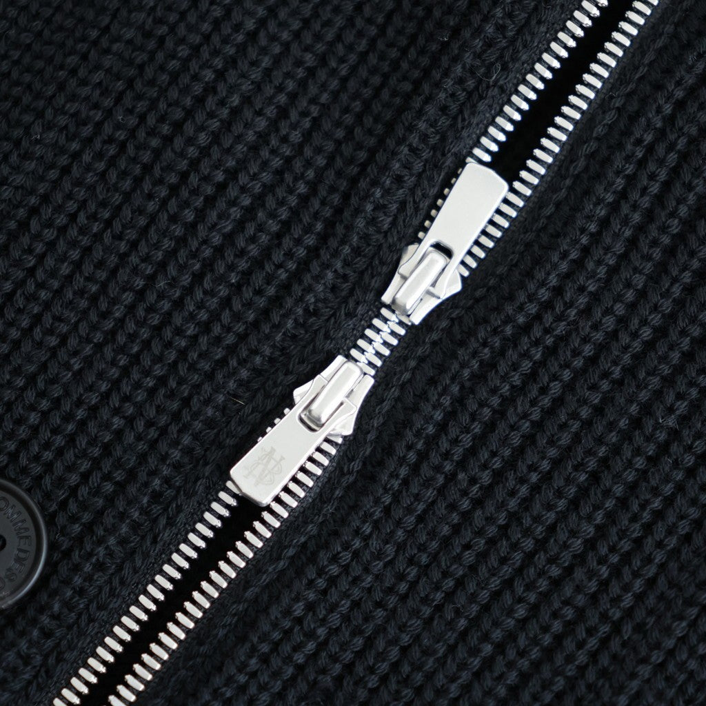 BATONER ウール梳毛片畔 Vネックカーディガン #NAVY [HR-N002-051]