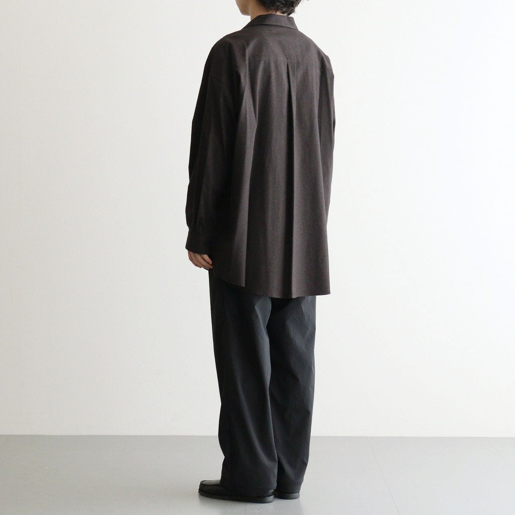 SIDOGRAS Cotton Herringbone Flannel Sleeping Shirt #BLACK [GM254-50044]