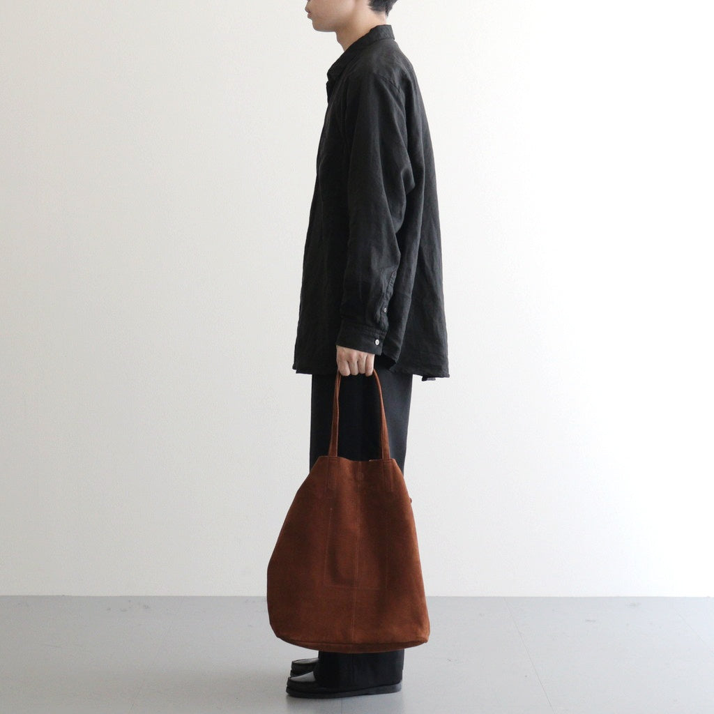 3WAY LARGE TOTE （OIL SUEDE） #BROWN [L-1]