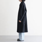 Wool Cashmere Double Breasted Rever Coat #Black [YK26FW01317C]