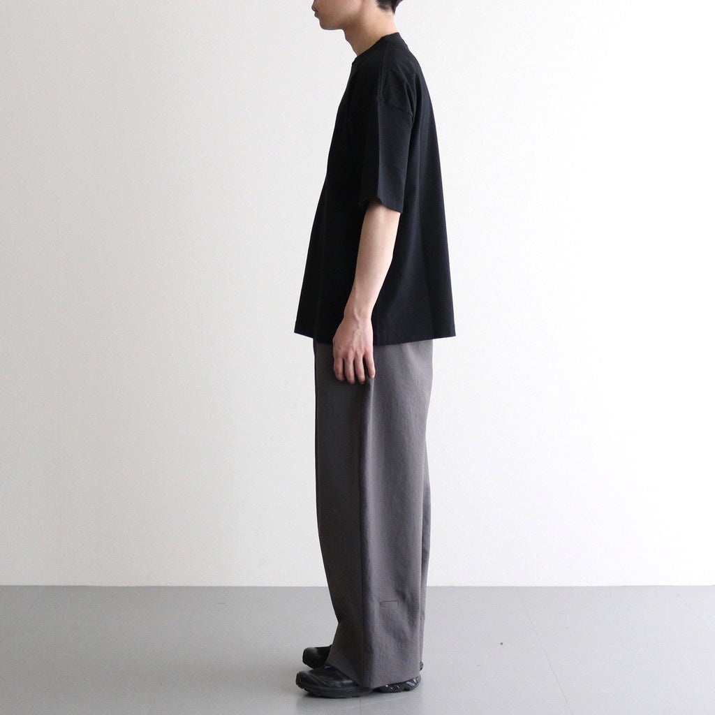 EMBROIDERY T-SHIRT #BLACK [YK25SS0981CS]