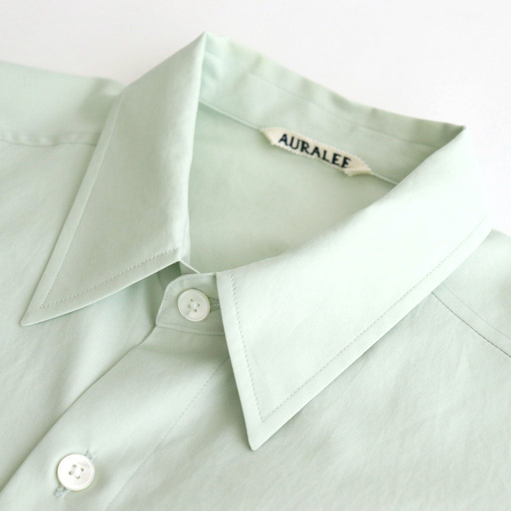 WASHED FINX TWILL BIG SHIRT #LIGHT KHAKI [A25AS02TN]