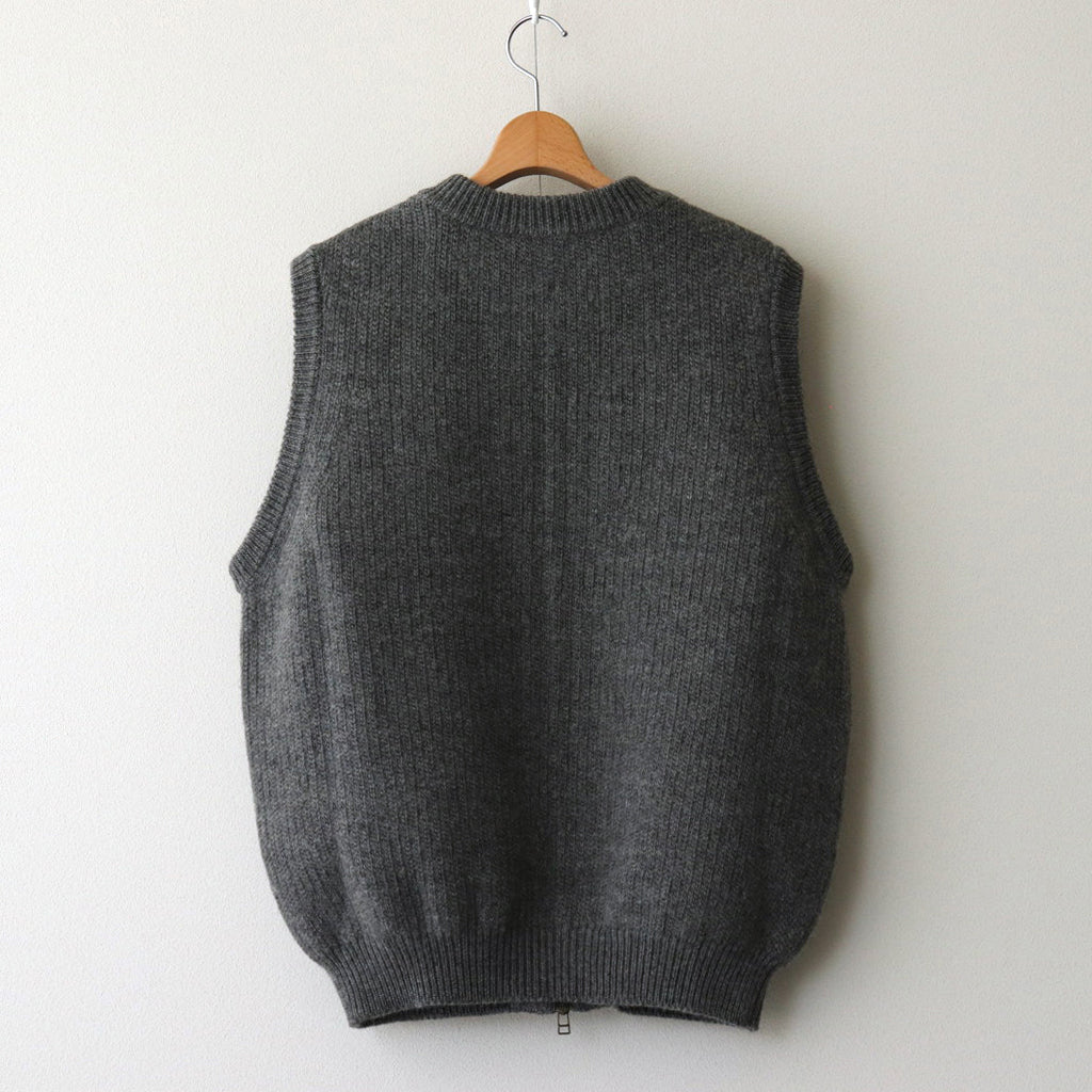 L-G Zip-up Vest #Gray [2403-020]