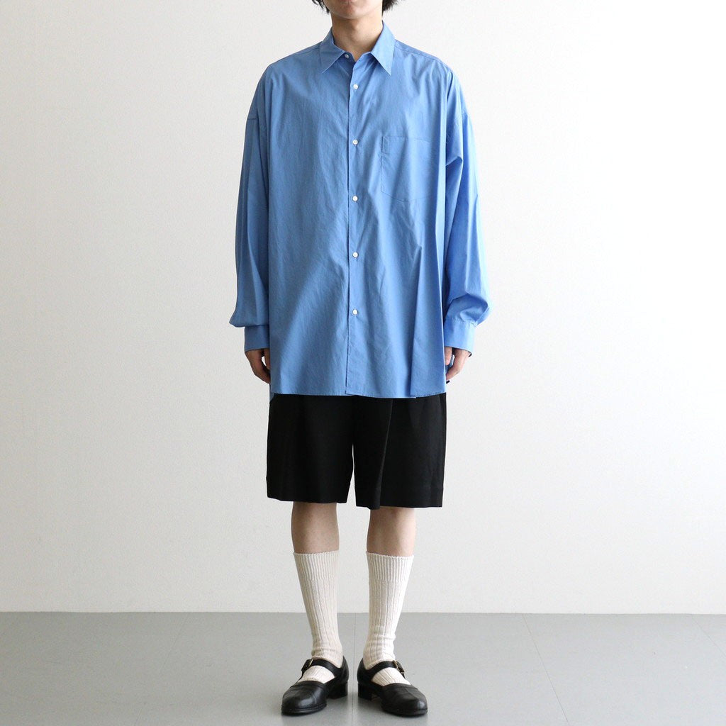 VIS/LI/RA TWILL WIDE EASY SHORT TROUSERS #BLACK [ST.1437]