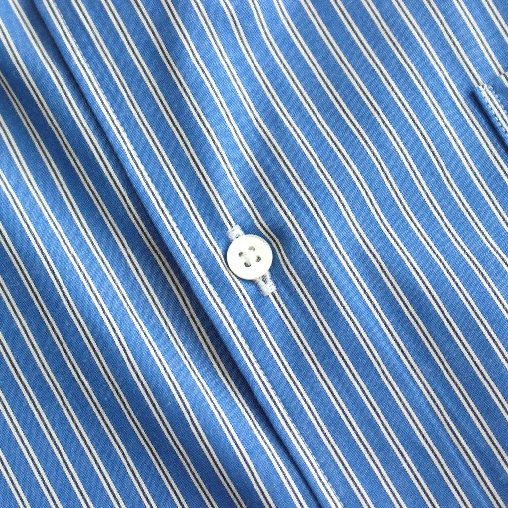 SIDOGRAS S/S Oversized Regular Collar Shirt #BLUE STRIPE [GM252-50012]