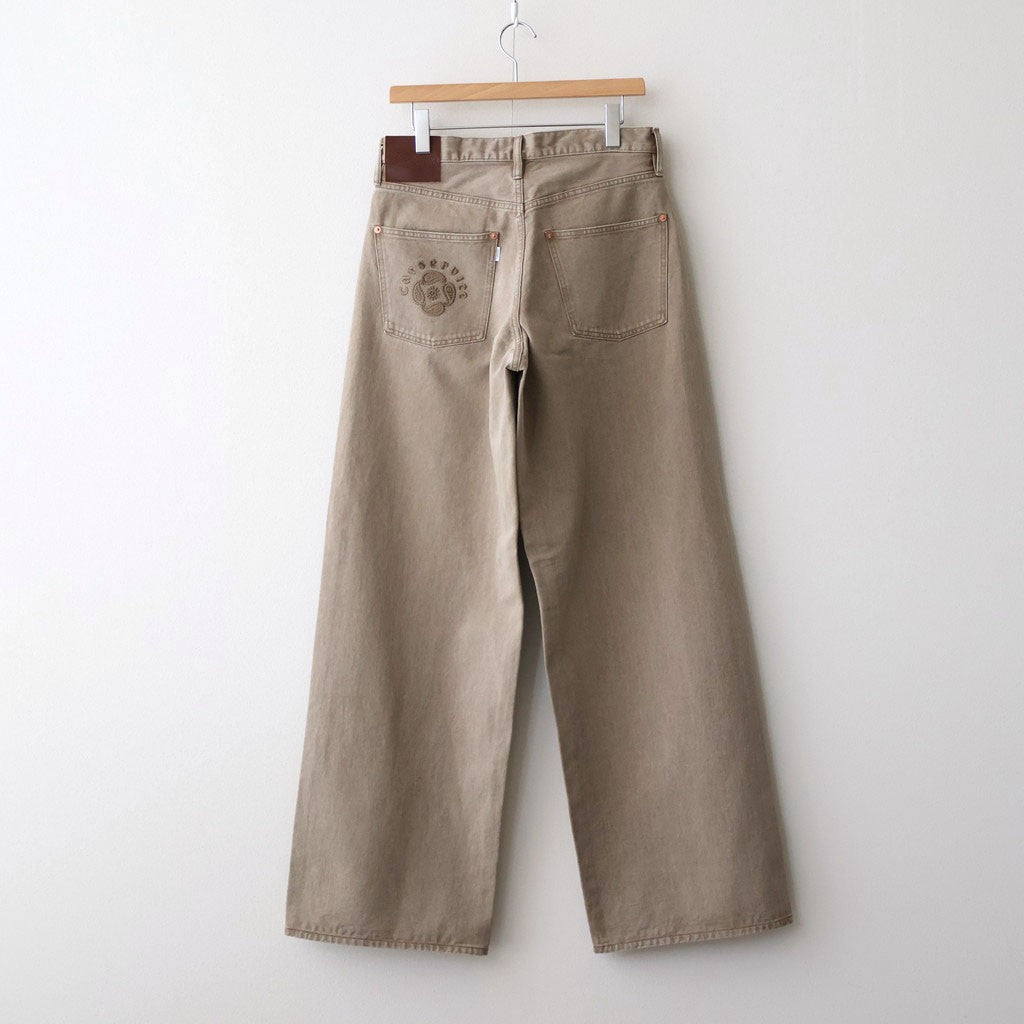 CS MODERN DENIM WIDE CUT #TABACCO BROWN [26880402]