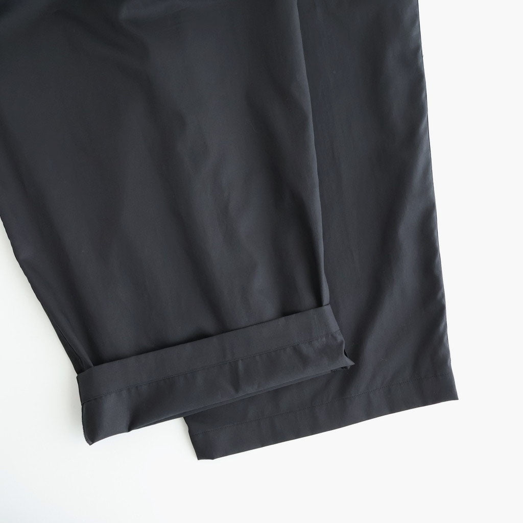 Silicon Poplin Two Tuck Easy Pants #BLACK [GM261-40182]