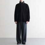 Wool Boa Zip-Up Blouson #BLACK [GU253-30474]