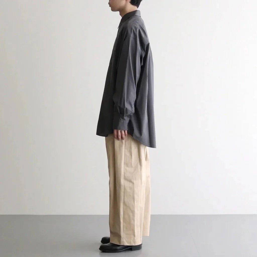 Broad L/S Oversized Regular Collar Shirt #C.GRAY [GM263-50001B]