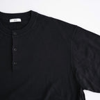 SMOOTH SUVIN HENRYNECK SWEATER #BLACK [KRAGLA0100]
