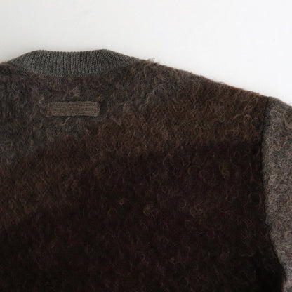 GRADATION MOHAIR KNIT LS #BROWN CREAM GRADATION [ST.1001]