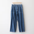 LIGHT-WEIGHT DENIM 1TUCK WIDE BAKER PANTS #INDIGO [YK25SS0931P]