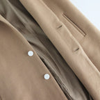 NHLCT｜ベビーラムウールダブルクロス ショールコート #CAMEL [A9-NC072CT]