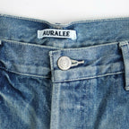 SELVEDGE FADED HEAVY DENIM WIDE PANTS #FADED INDIGO [A26AP02DH]