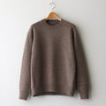 EXTRA FINE WOOL WARM KNIT CREW NECK LS #TOP BEIGE [ST.988]