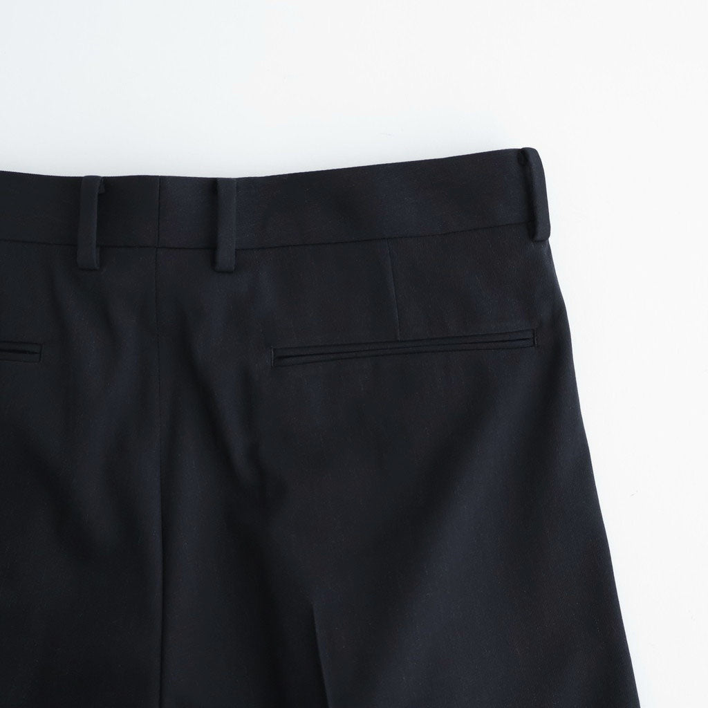 LIGHT WOOL MAX GABARDINE SHORTS #TOP BLACK [A26SP05MG]