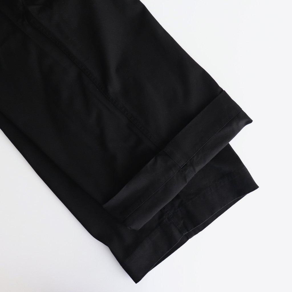 綿オックス 製品染め ベルトパンツ #BLACK [HN-P011-051]
