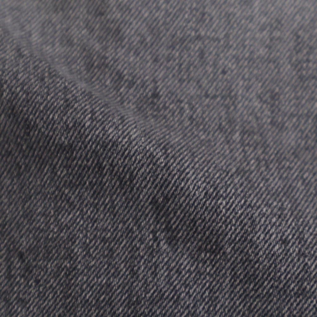 Selvage Denim Two Tuck Pants #BLACK_LIGHT FADE [GU261-40061LB]