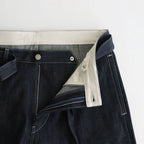 Selvage Denim Belted Pants #INDIGO_RIGID [GU261-40064RB]