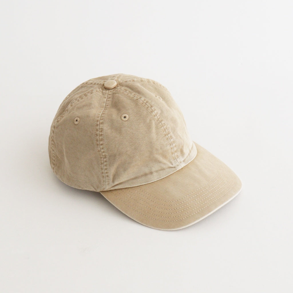 GARMENT-DYED FINX CHINO CAP MADE BY KIJIMA TAKAYUKI #LIGHT BEIGE [A26SC02KT]