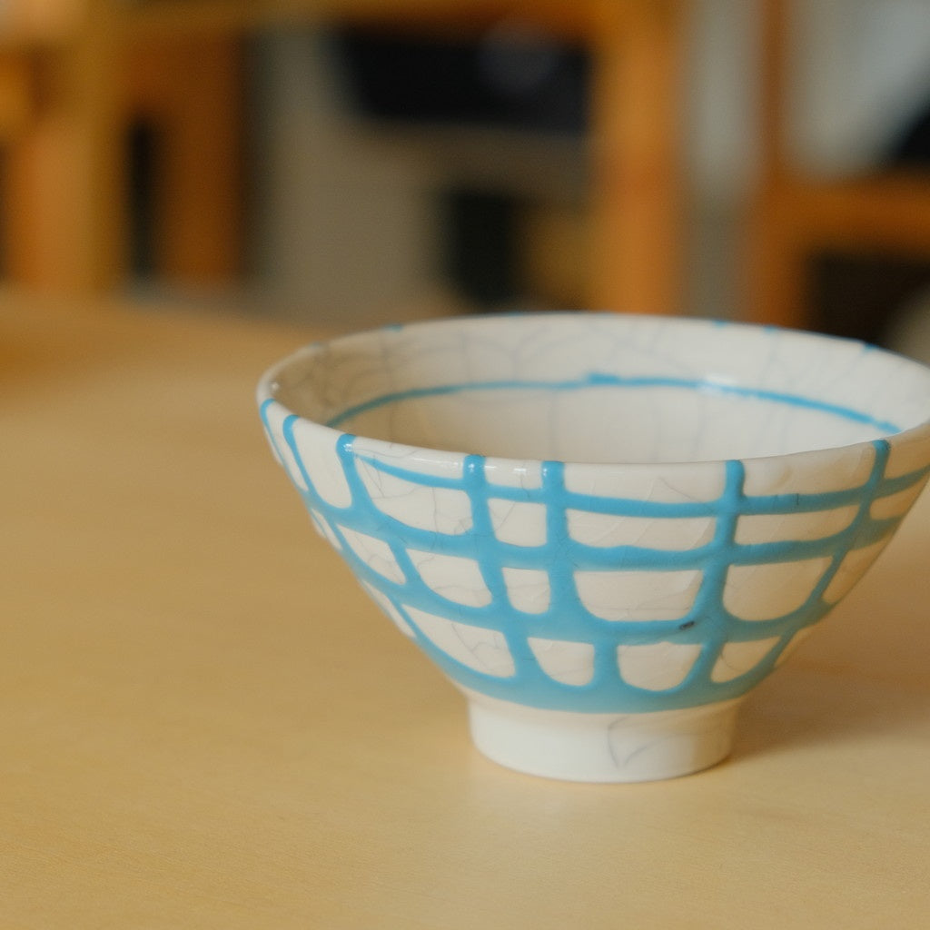 飯碗 中 貫入 #ターコイズ流し