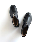 FRONT-ZIP BOOTS #BLACK [BSS2234005]
