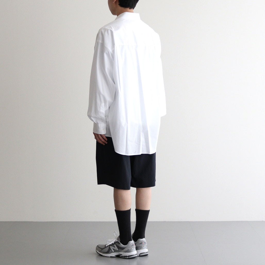 TRAVEL NYLON WIDE EASY SHORTS #BLACK [PRAGGM0200]