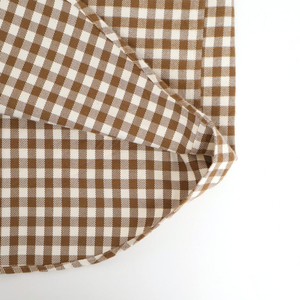ボタンシャツ ワイド Button Shirt – Wide #BROWN-CH [11052102]